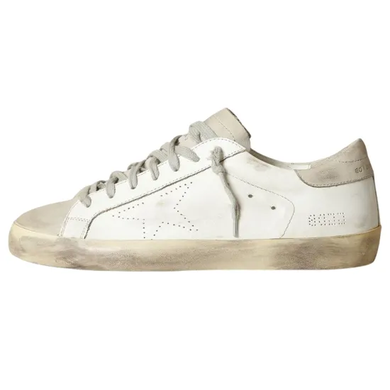 Golden Goose Super-Star Skateboard Shoes Men Low-top White/gray
