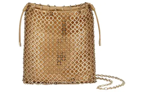 BVLGARI Metal One Shoulder Crossbody Clutch Small Women's Gold