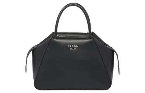 PRADA Leather Shoulder Bag, Crossbody Bag, Handbag Small Women's Black