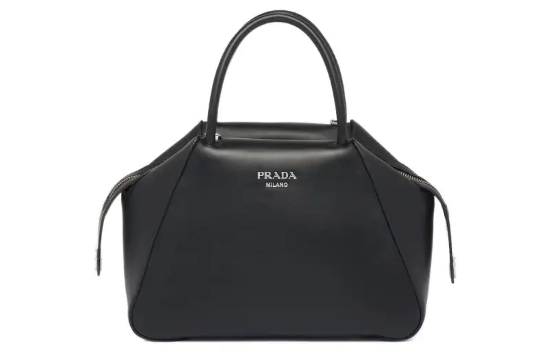 PRADA Leather Shoulder Bag, Crossbody Bag, Handbag Small Women's Black