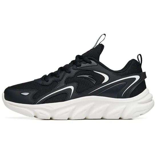ANTA Running Shoes Women's Low-Top Black Ivory White
