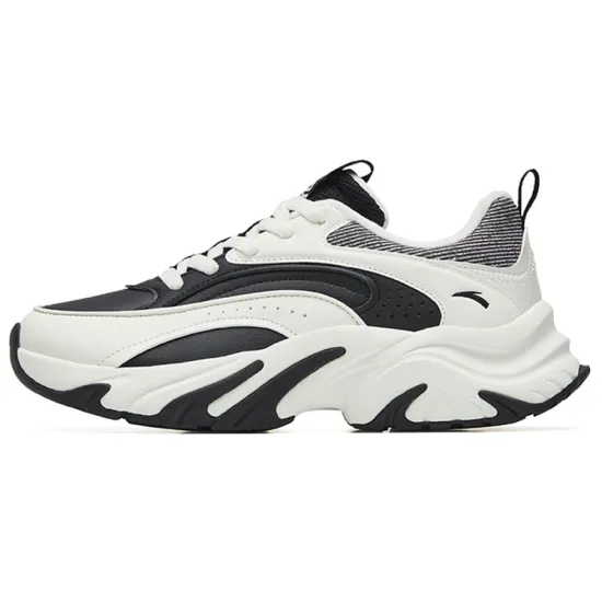 ANTA Casual Shoes Women's Low-Top Black Ivory White