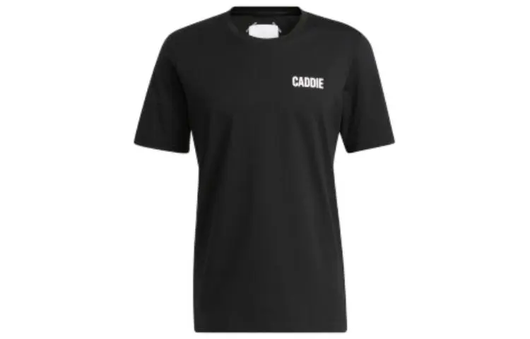 Adidas T-Shirts Men's Black Crew Neck Moderate Straight Fit