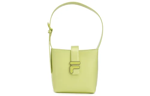 FILA Fabric Handbag, Shoulder Bag, Crossbody Bag Regular Women's Light Mustard Yellow