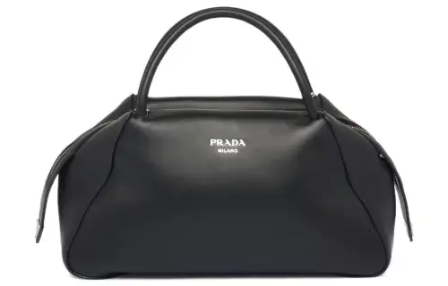 PRADA Leather Shoulder Bag, Crossbody Bag, Handbag Medium Women's Black