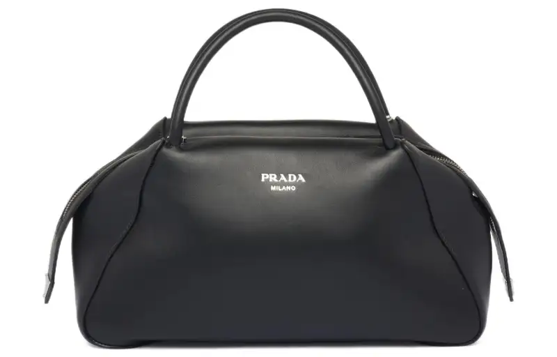 PRADA Leather Shoulder Bag, Crossbody Bag, Handbag Medium Women's Black