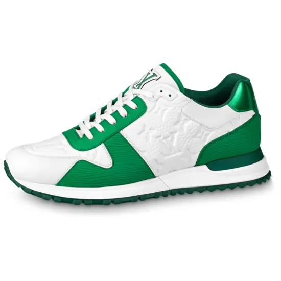 LOUIS VUITTON Lv Run Away Sneakers 'White Monogram With Metallic Green'