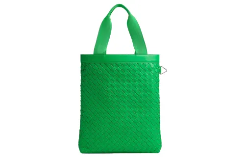 Bottega Veneta Calfskin Handbag Men's Green