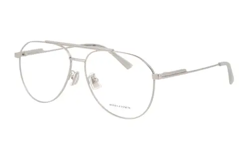 Bottega Veneta Prescription Glasses Unisex Silver