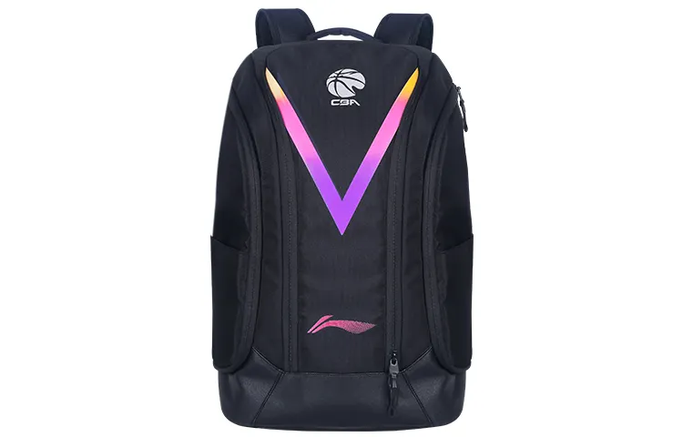 Li Ning CBA Collection Polyester Backpack Large Men's Black/Red