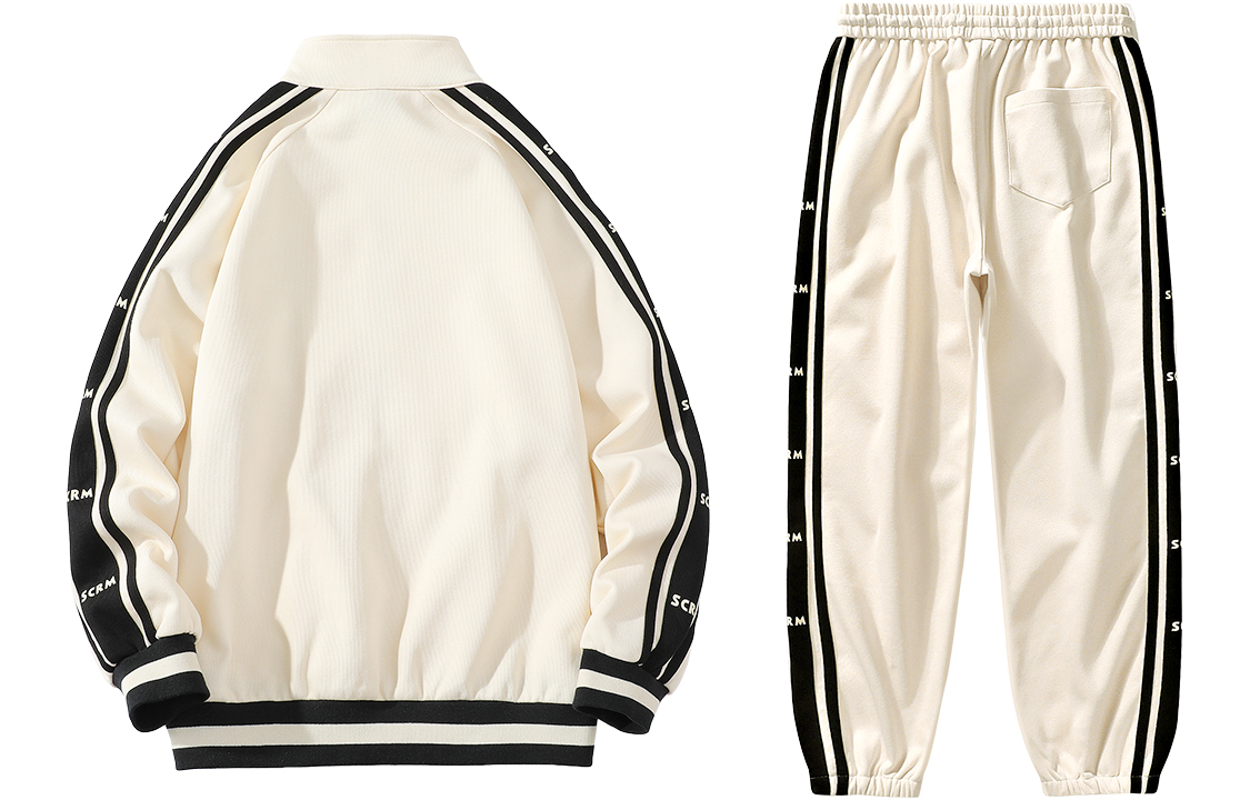 SCRM Casual Sportswear Unisex Stand Collar Moderate