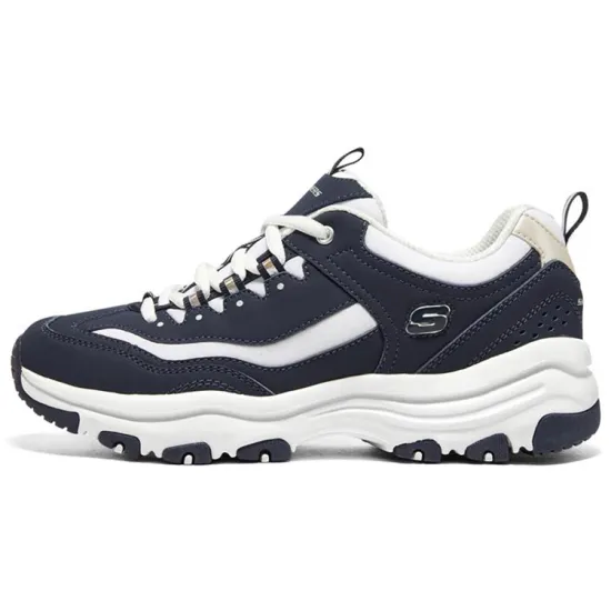 Skechers I Conik Cushioning Anti Slip And Wear Resistant Low Top Casual Shoes Women's Blue Color