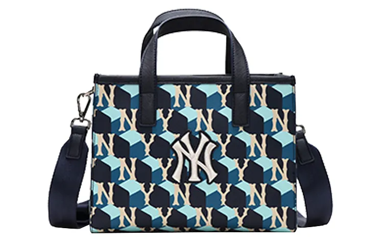 MLB Monogram Polyester Artificial Leather Tote Bag, Shopping Bag, Shoulder Bag, Crossbody Bag, Handbag Small Unisex