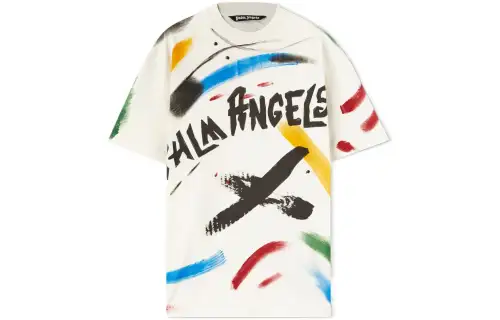 PALM ANGELS Brush Strokes Classic T Shirt