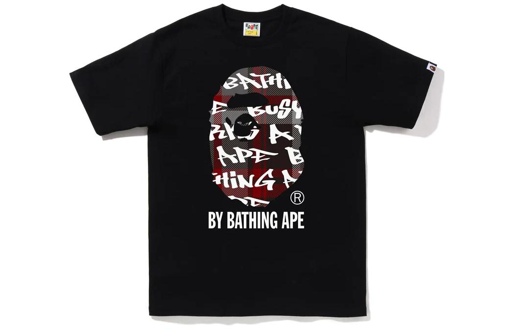 Bape Graffiti Check By Bathing Ape Tee