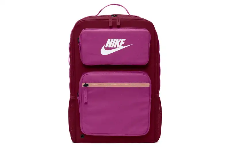 Nike Polyester Canvas Travel Bag Backpack Regular Women's Red/Pink