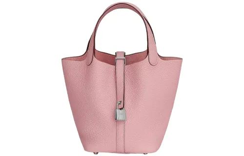 HERMES Picotin Lock Taurillon Clemence Bullock Leather Basket Bag, Bucket Bag, Handbag 18 Women's