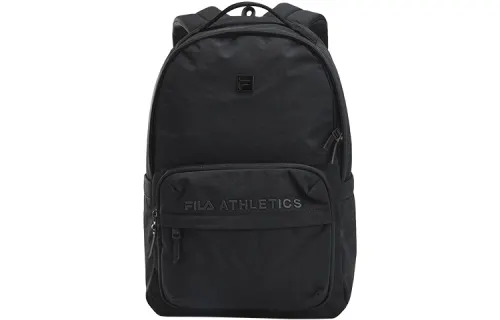 FILA Athletics Fabric Laptop Bag Backpack Large Unisex Pitch Black