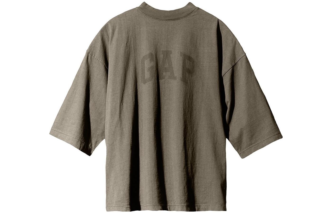 Футболка Yeezy x Gap x Balenciaga Sleeve Tee (бежевая)
