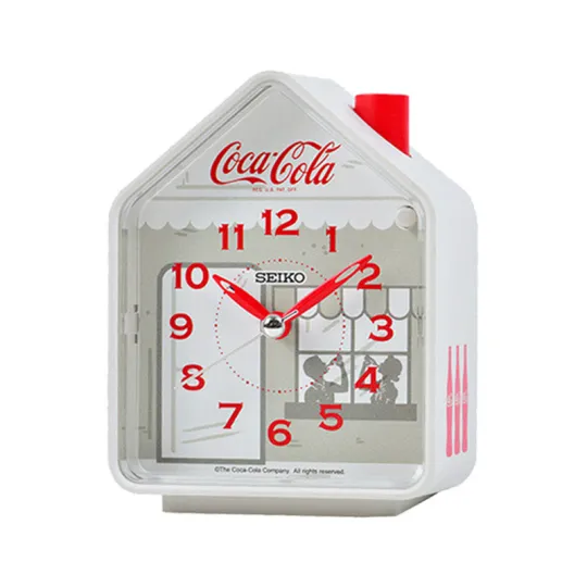 SEIKO Quartz Mechanical Polyester Plastic Shell Alarm Clock Unisex Red