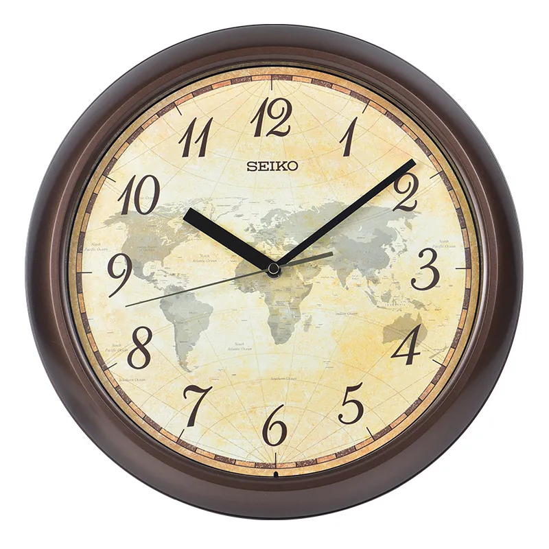 SEIKO Sweeping Seconds Movement Wall Clock Unisex Multicolor Watch Dial QHA006Z