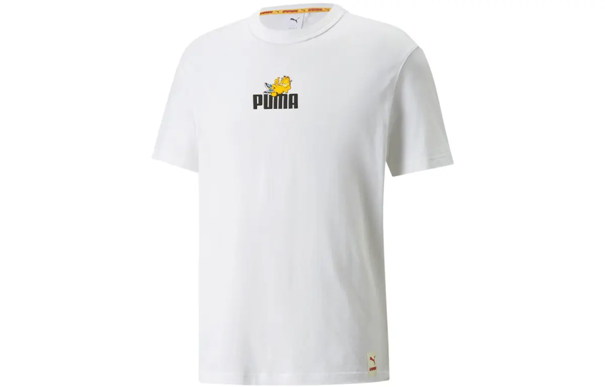 PUMA x Garfield Set in Sleeve T Shirt Men's White