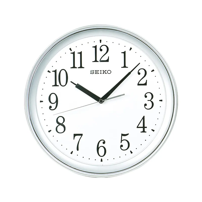 SEIKO Sweeping Seconds Movement Plastic Wall Clock Unisex White