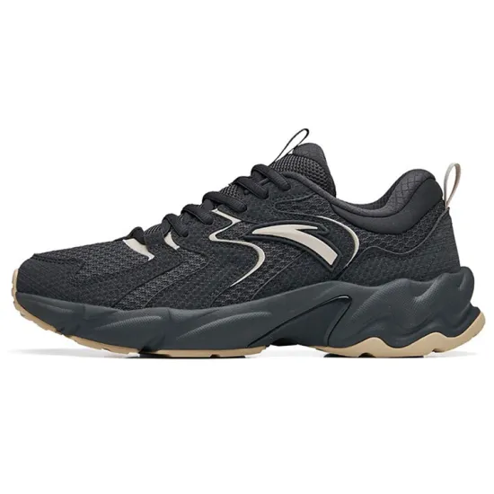 ANTA Running Shoes Men Low-Top Carbon Gray/Second Gray