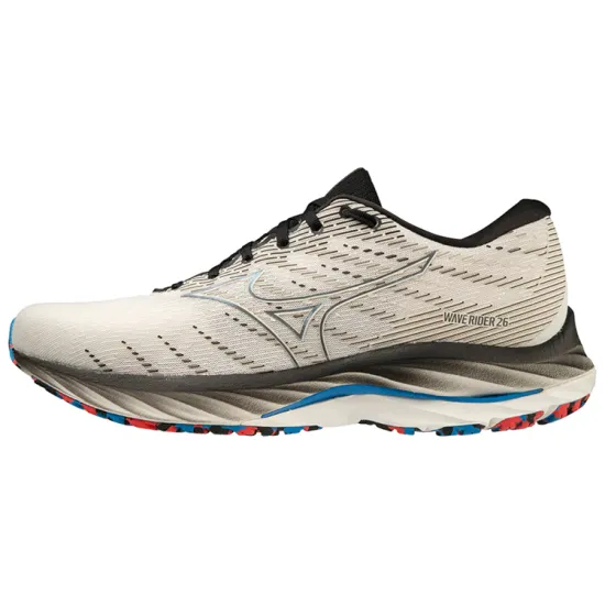 Mizuno Wave Rider 26 2E Wide 'White Black'