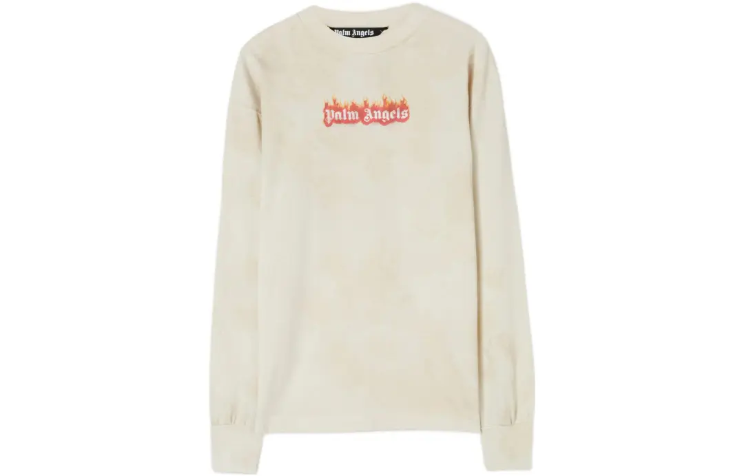 PALM ANGELS Burning Logo Classic Longsleeve T shirt