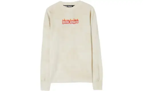 PALM ANGELS Burning Logo Classic Longsleeve T shirt