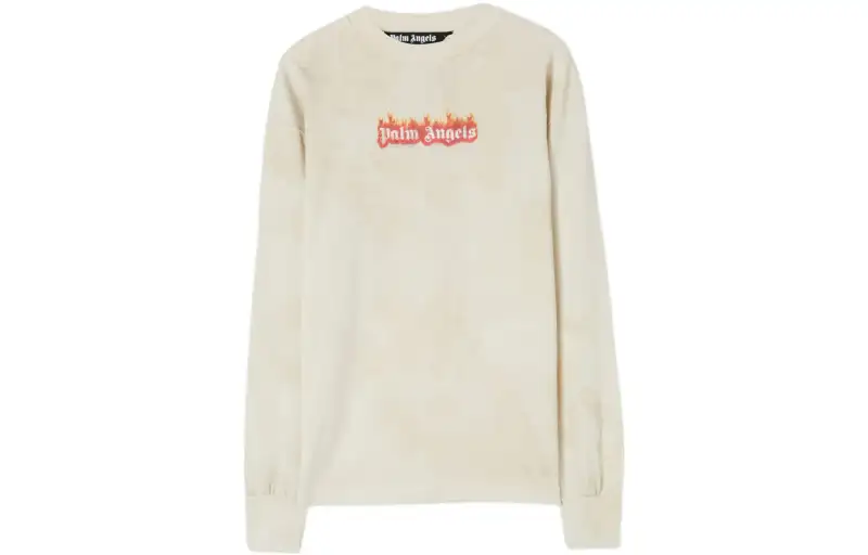 PALM ANGELS Burning Logo Classic Longsleeve T shirt