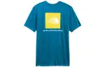 THE NORTH FACE T Shirts Men's Blue Crew Neck Moderate Straight Fit