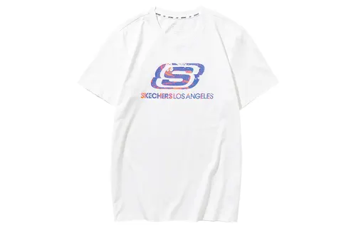 Skechers T Shirt Unisex Bright White
