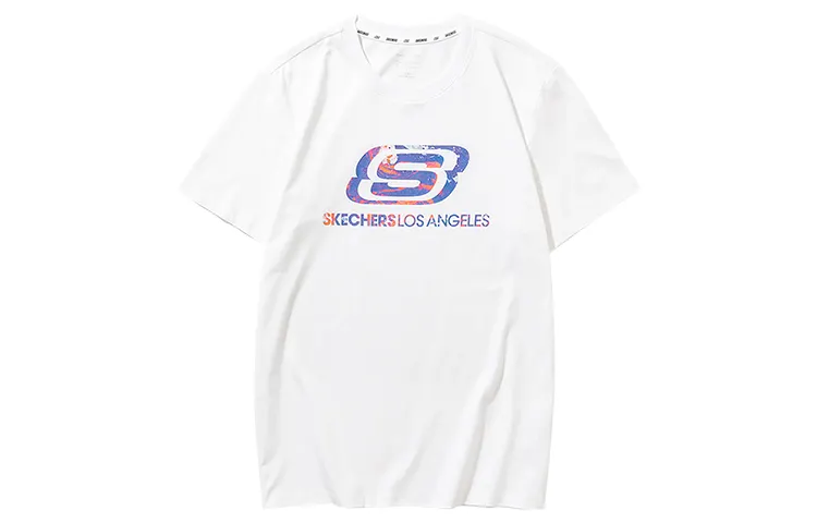 Skechers T Shirt Unisex Bright White