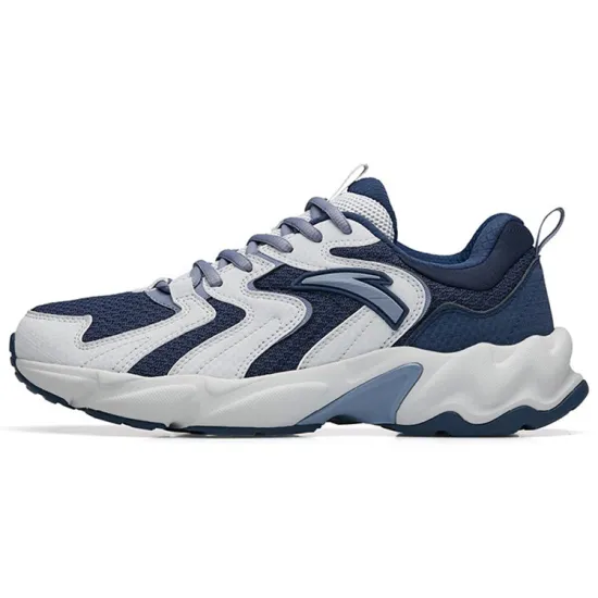 ANTA Running Shoes Men Low-Top New Ink Blue/Microchip Gray