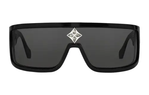 LOUIS VUITTON Plate Frame Irregular Shape Sunglasses Men's