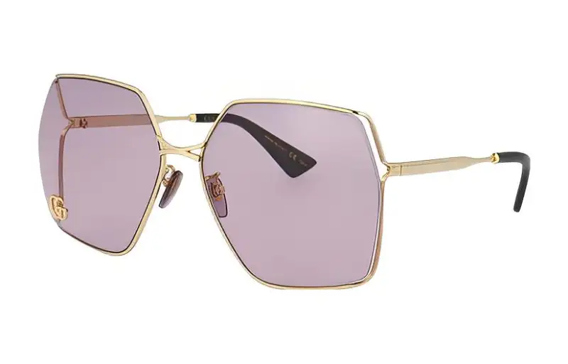GUCCI Engraved logo Oversize frame Sunglasses