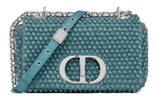 DIOR Caro Cow Leather Handheld Shoulder Bag, Crossbody Bag Small Women's Sky Blue