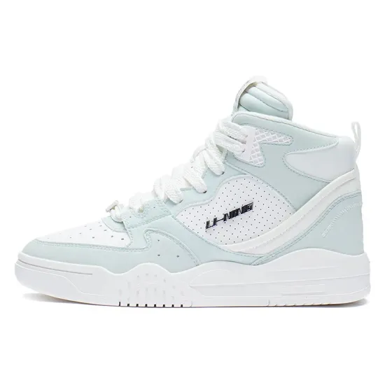 LiNing Yuebai High-Top Sports Casual Shoes Women's Blue White