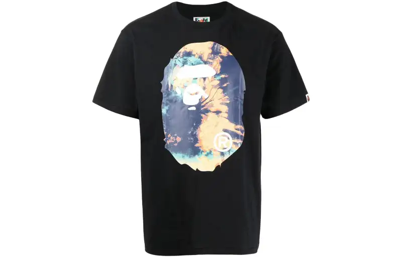 A BATHING APE Bape T Shirts Men's Crew Neck Moderate Straight Fit