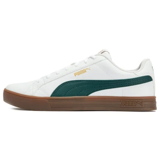 PUMA Smash Series Skateboarding Shoes Unisex Low-top White/green