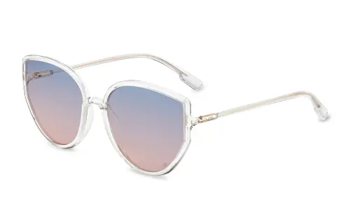 DIOR Plate Frame Irregular Shape Sunglasses Women's