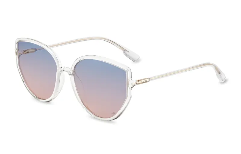 DIOR Plate Frame Irregular Shape Sunglasses Women's