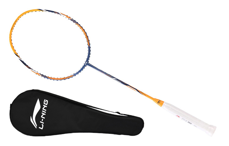 Li Ning Power Build Assault Collection Full Carbon Badminton Rackets Offensive Type Heavy Head, Stiff Shaft Entry level