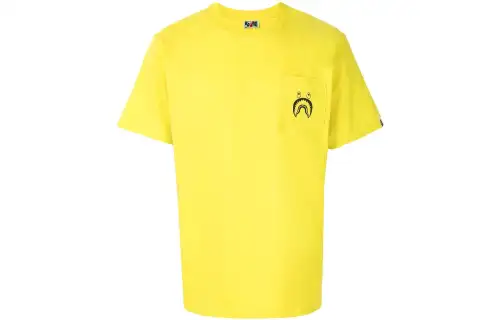 A BATHING APE Bape T Shirts Men's Crew Neck Moderate Straight Fit