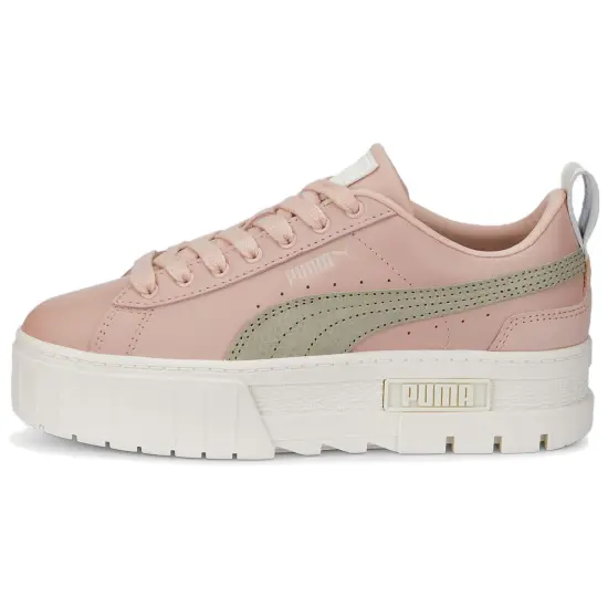 PUMA Mayze Skateboarding Shoes Women's Low-top Pink/grey/white