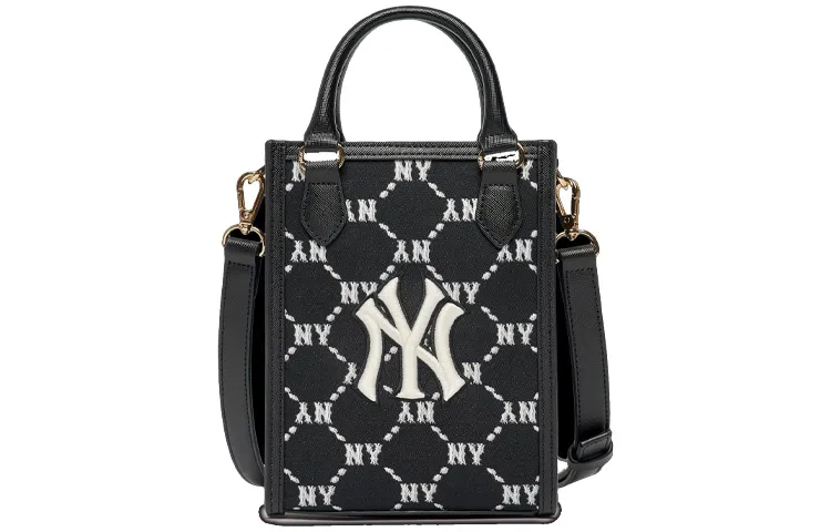 MLB Polyester Tote Bag, Shopping Bag, Shoulder Bag, Crossbody Bag Mini Women's Black