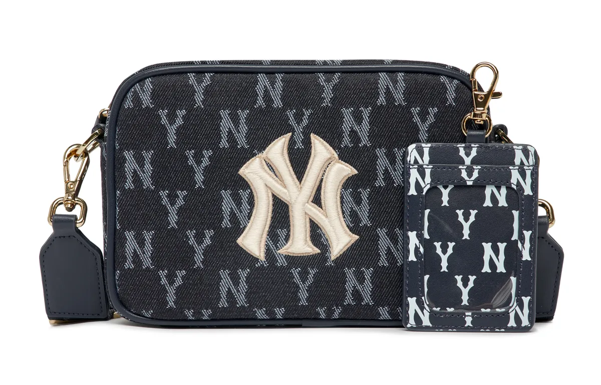 MLB Polyester Camera Bag, Crossbody Bag, Shoulder Bag Unisex Dark Blue