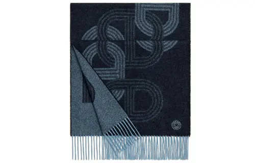 HERMES Cashmere Knit Scarves Men's
